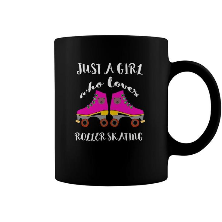 Just A Girl Who Loves Roller Skating Roller Skates Skaters  Coffee Mug