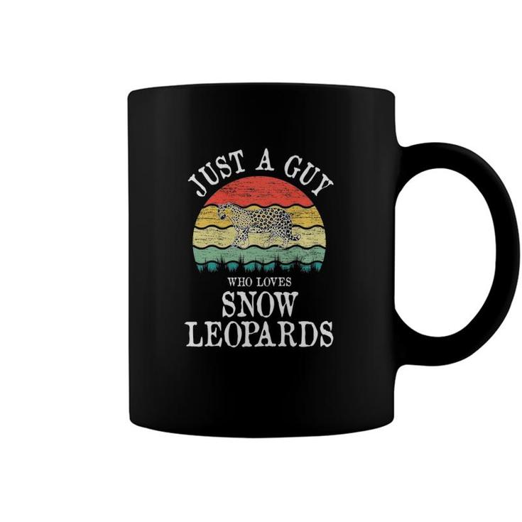 Just A Guy Who Loves Snow Leopards  Coffee Mug