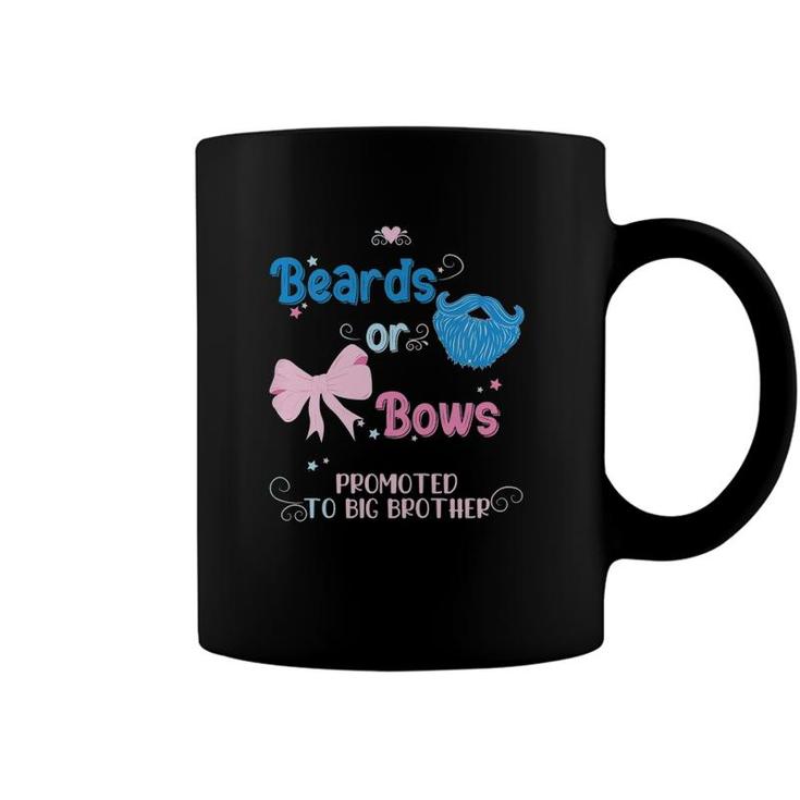 Kids Beards Or Bows Promoted To Big Brother Gender Reveal Party Coffee Mug