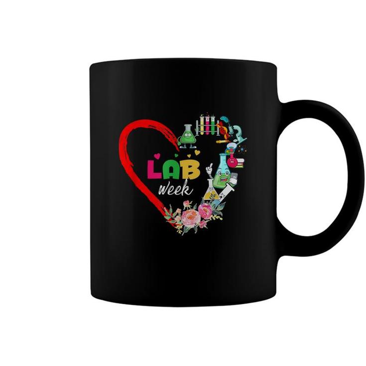 Lab Week 2022 Laboratory Tech Heart Funny Technologist  Coffee Mug