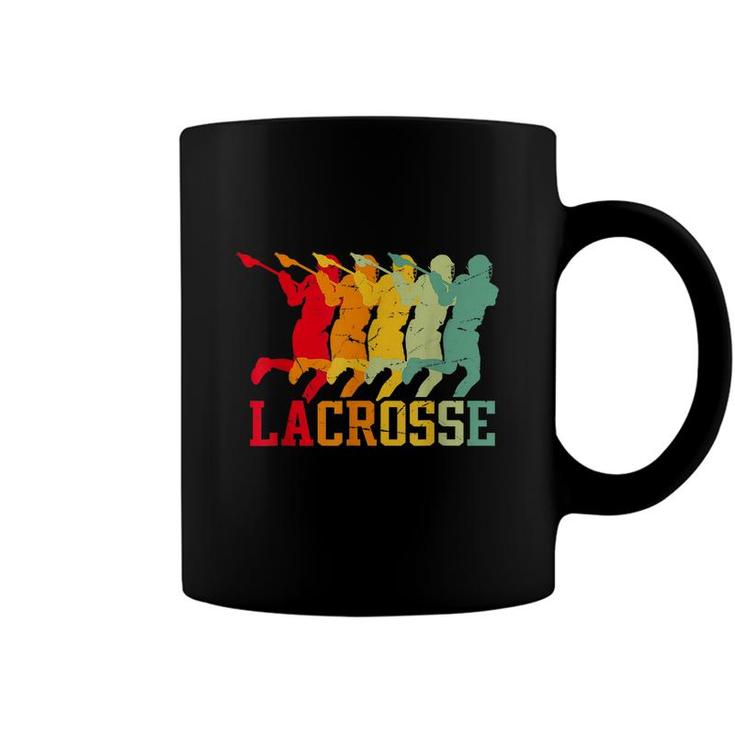 Lacrosse Vintage Retro Lacrosse Stick Sun Gift  Coffee Mug