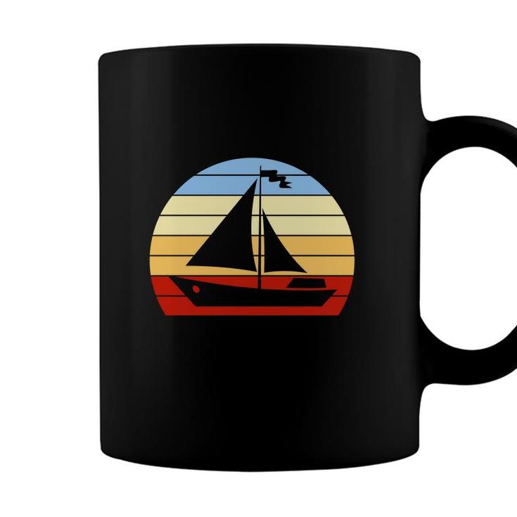 Lake Canoe Trip Boating Vintage 70S Retro Present Coffee Mug