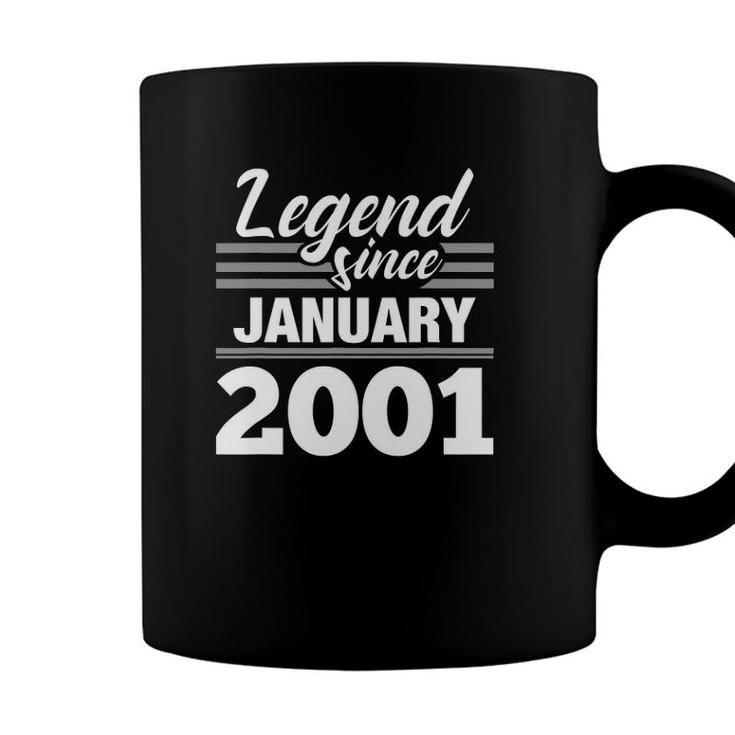 Legend Since January 2001 - 21St Birthday 21 Years Old Coffee Mug