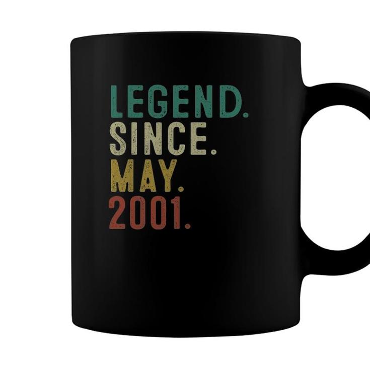 Legend Since May 2001 20Th Birthday 20 Years Old Men Coffee Mug