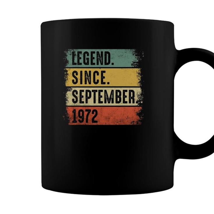 Legend Since September 1972 - 49 Years Old Birthday Gifts Coffee Mug