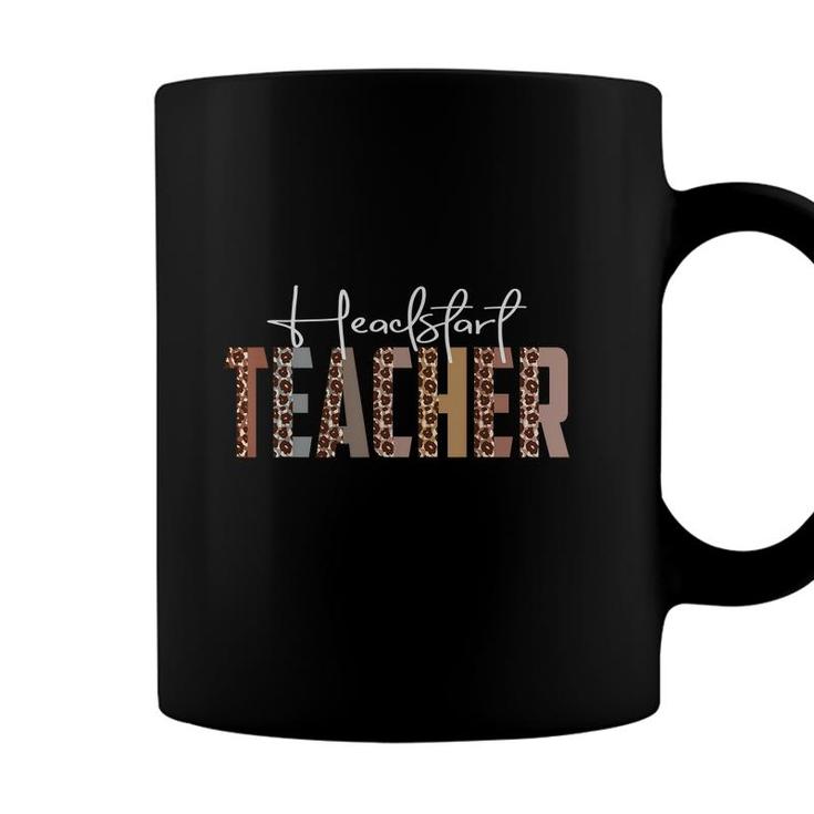 Leopard Headstart Teacher Funny Job Title School Worker  Coffee Mug