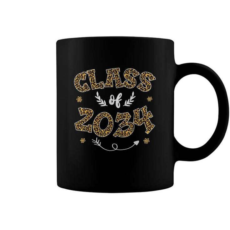 Leopard Senior Class Of 2034 Graduation 2034 Grow With Me  Coffee Mug