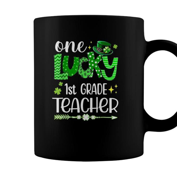 Leopard Shamrock One Lucky 1St Grade Teacher St Patricks Day Coffee Mug