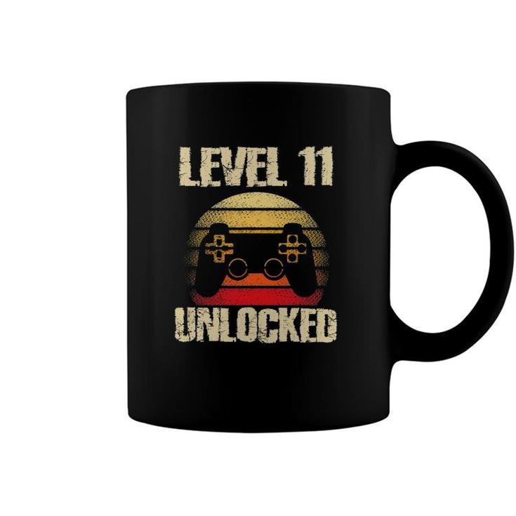 Level 11 Unlocked Boys 11Th Birthday 11 Years Old Boy Gamer Coffee Mug