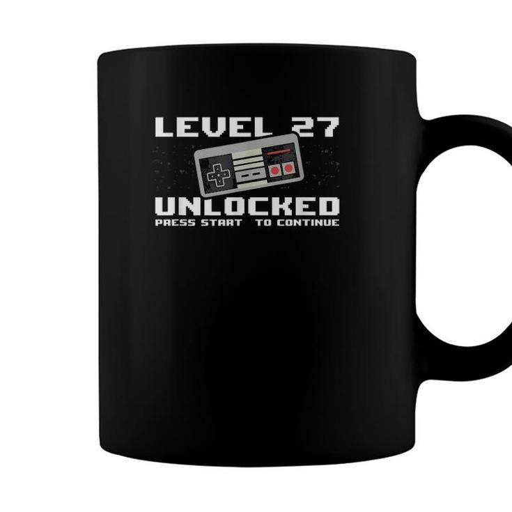 Level 27 Unlocked 1994 27Th Birthday 27 Years Old Gamer Coffee Mug