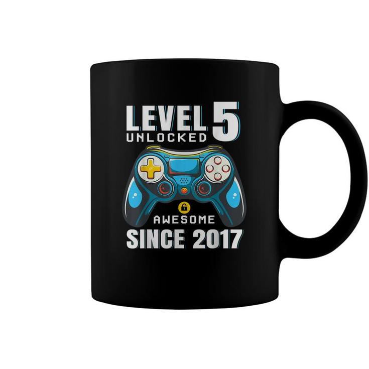 Level 5 Unlocked 5 Year Old Boy Video Game 5Th Birthday Game  Coffee Mug