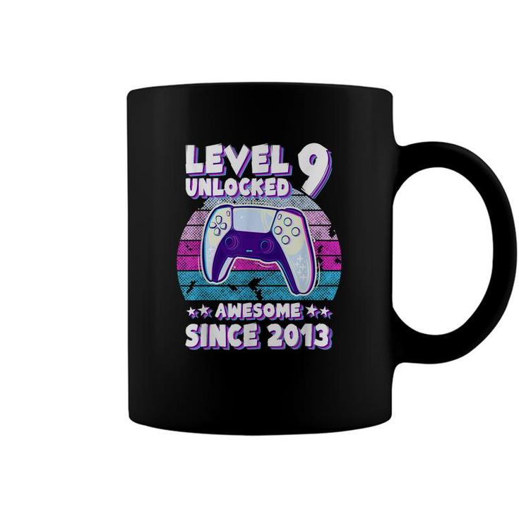 Level 9 Unlocked Bday Gamer Boy Girl 9 Years Old Birthday  Coffee Mug