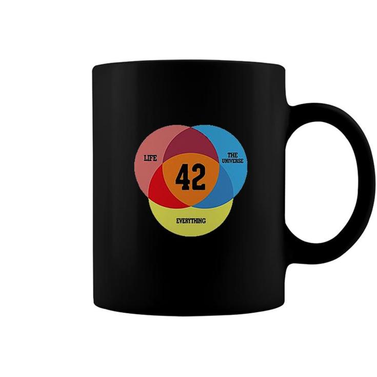 Life The Universe Everything 42 Three Primary Colors Graphic 2022 Coffee Mug