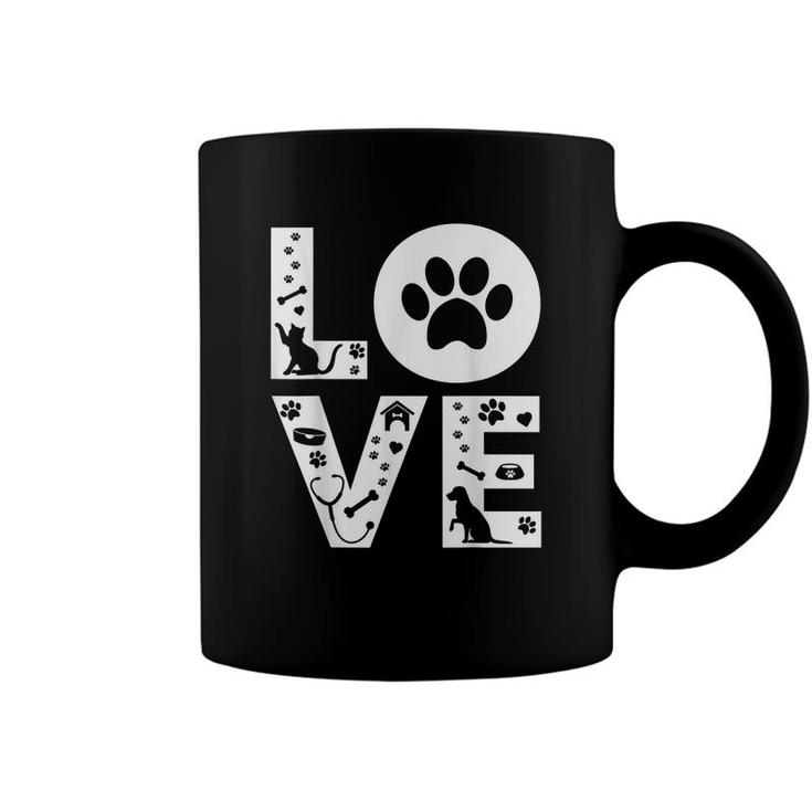 Love Vet Tech Veterinarian Technician Veterinary Assistant  Coffee Mug