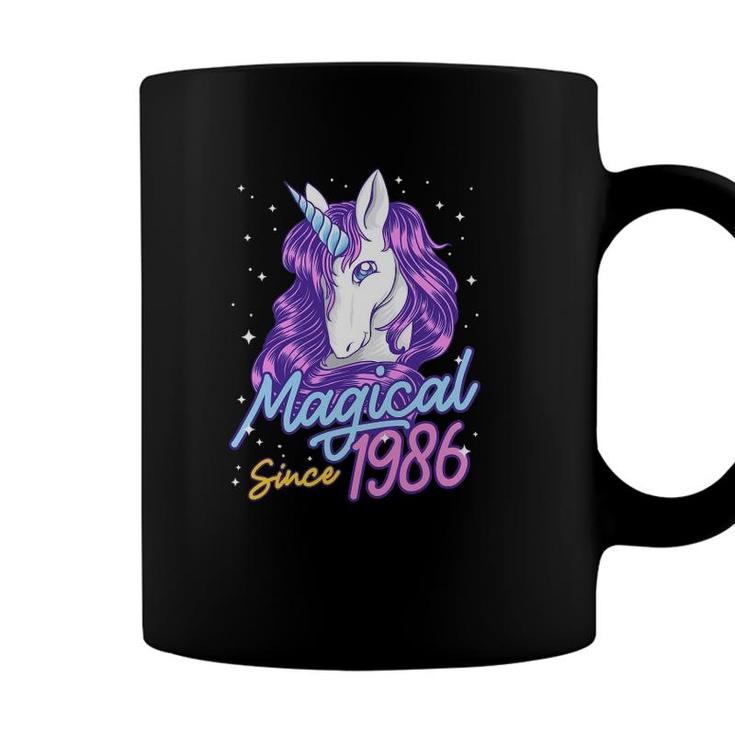 Magical Since 1986 36 Years Old Birthday Party Gift Unicorn Coffee Mug