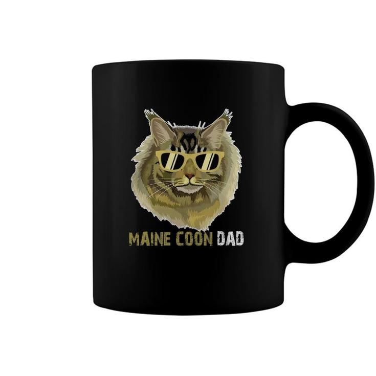 Maine Coon Dad  For Cat Lovers Fathers Day Coffee Mug
