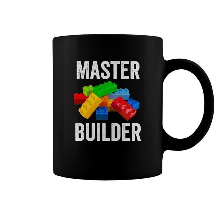 Master Builder Funny Building Blocks Gifts Men Women Coffee Mug