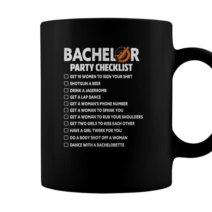Mens Bachelor Party Checklist Groom Groomsmen Stag Party Wedding  Coffee Mug