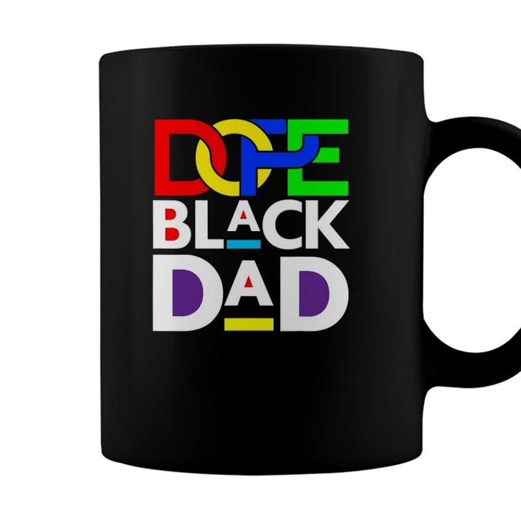 Mens Dope Black Dad Fathers Day Funny Cool Fun Dad Men Dada Daddy Coffee Mug