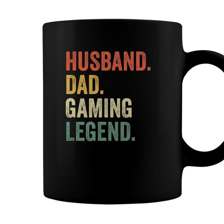 Mens Gamer Dad Funny Husband Dad Video Game Legend Fathers Day Coffee Mug