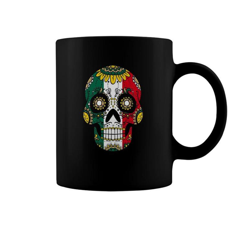 Mens Mexician Dia De Los Muertos Men Sugar Skull Day Of Dead Men Coffee Mug