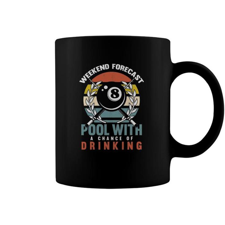 Mens Pool With A Change Of Drinking 8 Ball Billiards Player Coffee Mug
