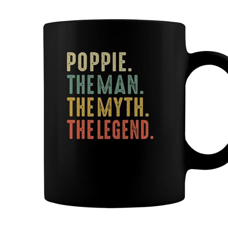 Mens Poppie The Man The Myth The Legendfathers Day Coffee Mug
