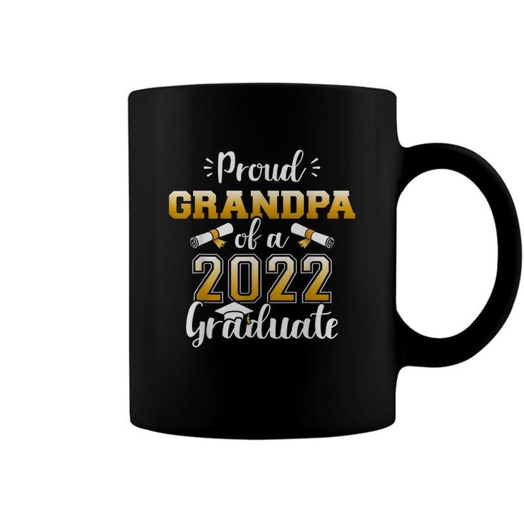 Mens Proud Grandpa Of A Class Of 2022 Graduate Senior Graduation  Coffee Mug
