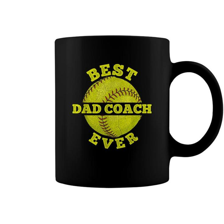 Mens Softball Quote For Your Softball Coach Dad  Coffee Mug