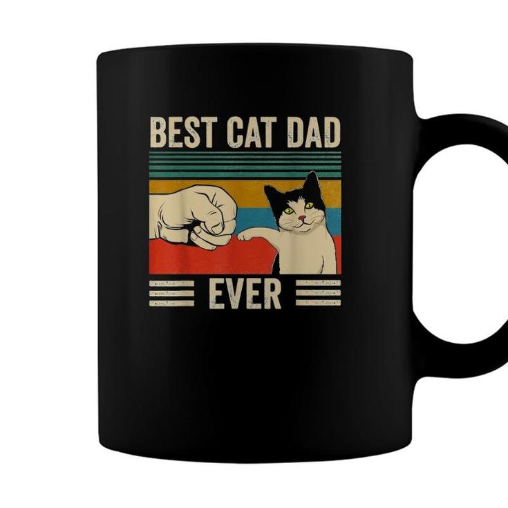 Mens Vintage Best Cat Dad Ever Bump Fit Classic Coffee Mug