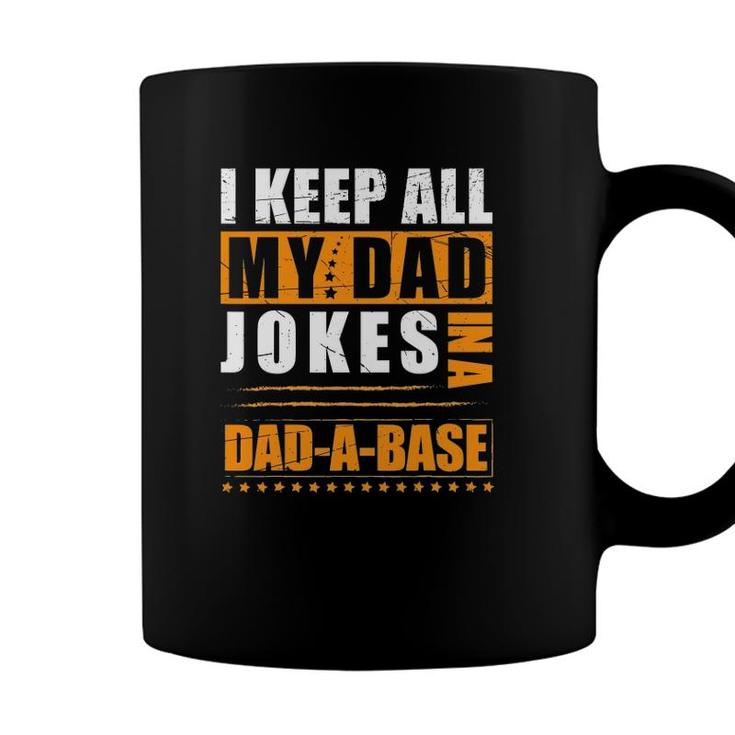 Mens Vintage Dad Jokes Happy Fathers Day For The Best Dad Ever Coffee Mug