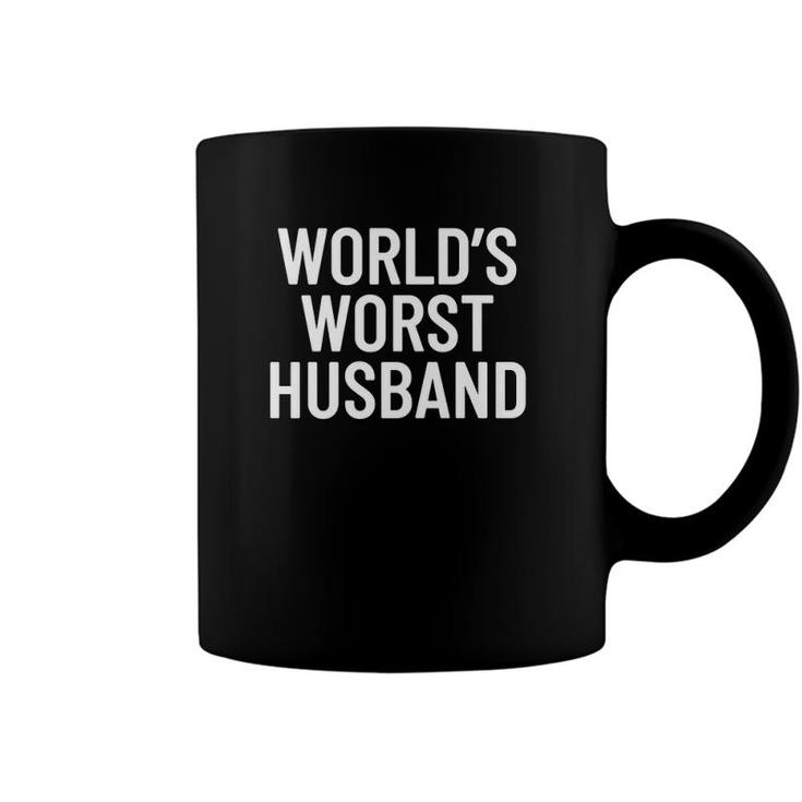 Mens Worlds Worst Husband  Coffee Mug