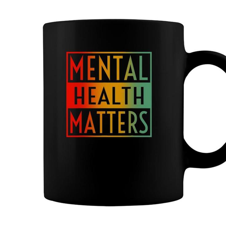 Mental Health Matters Human Brain Awareness Vintage Retro Coffee Mug
