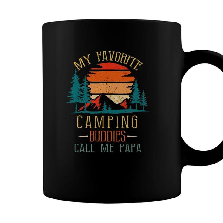 My Favorite Camping Buddies Call Me Papa Funny Family Father Coffee Mug