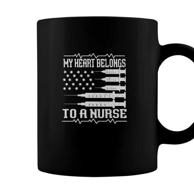 My Heart Belongs In To A Nurse Graphics New 2022 Coffee Mug