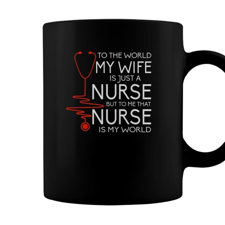 My Wife Is A Nurse Proud Nurses Husband Coffee Mug