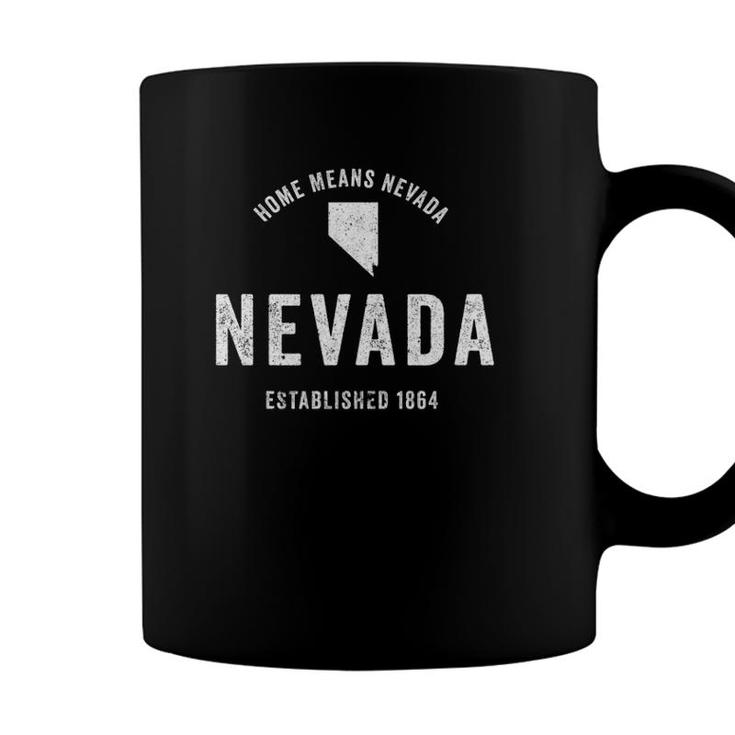 Nevada State Home State Retro Distressed Coffee Mug