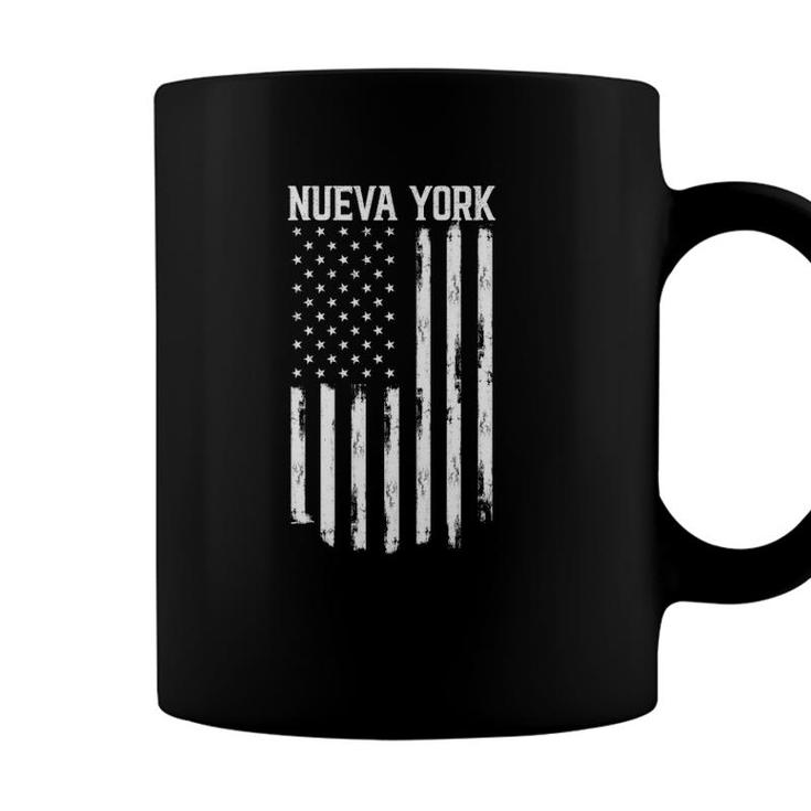 Nueva York New York Us American Flag Fourth Of July Spanish Coffee Mug