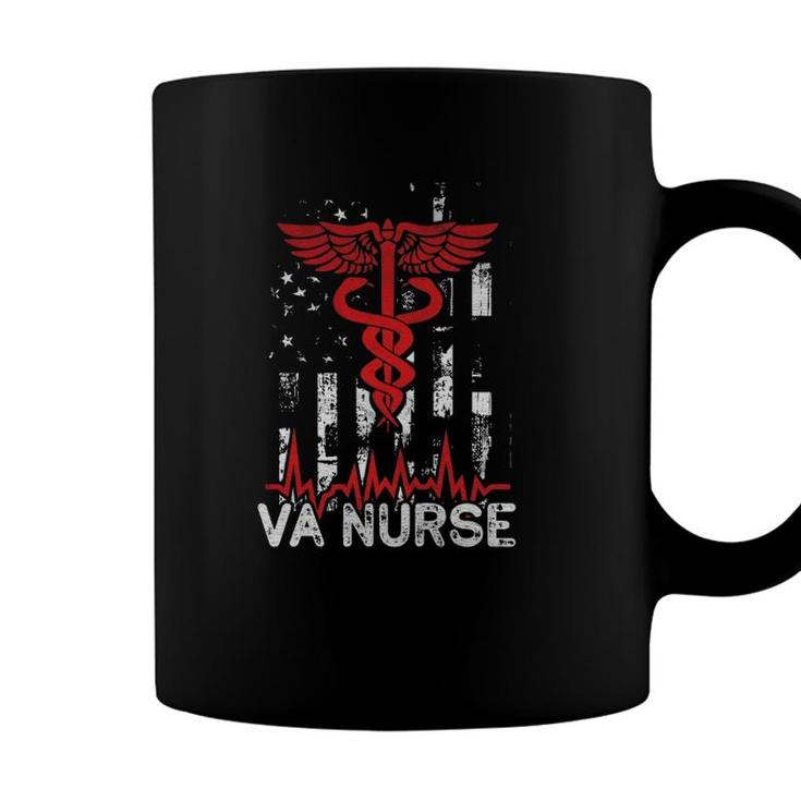 Nursing Patriot Usa Nurse American Flag Va Nurse 4Th Of July Coffee Mug