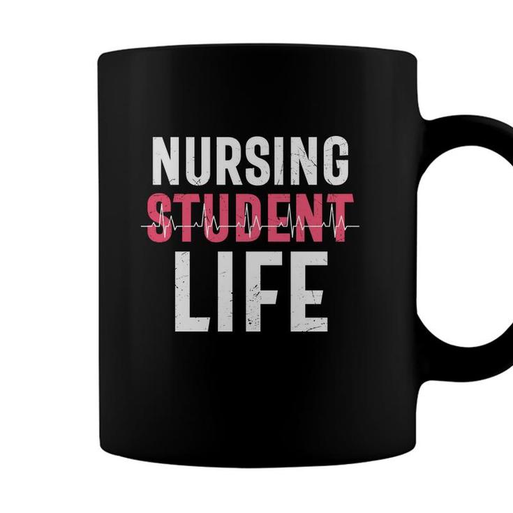 Nursing Student Life Heartbeat Great Pinl Nurse New 2022 Coffee Mug