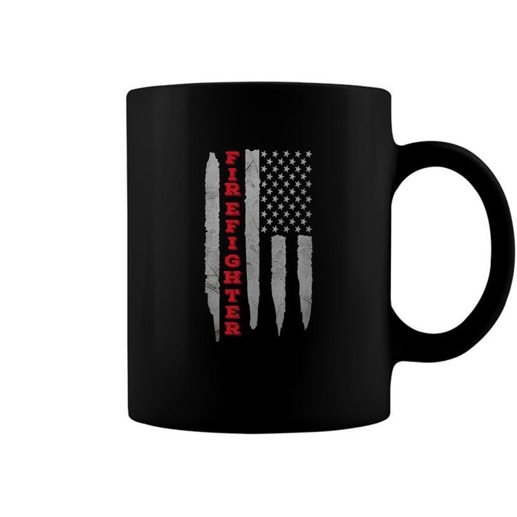 Official Proud About Firefighter Job Usa Flag Coffee Mug