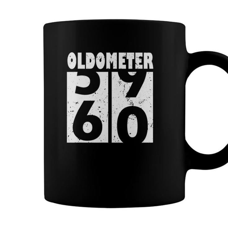 Oldometer 60 Funny 60Th Birthday Gift 59 60 Years Old Coffee Mug