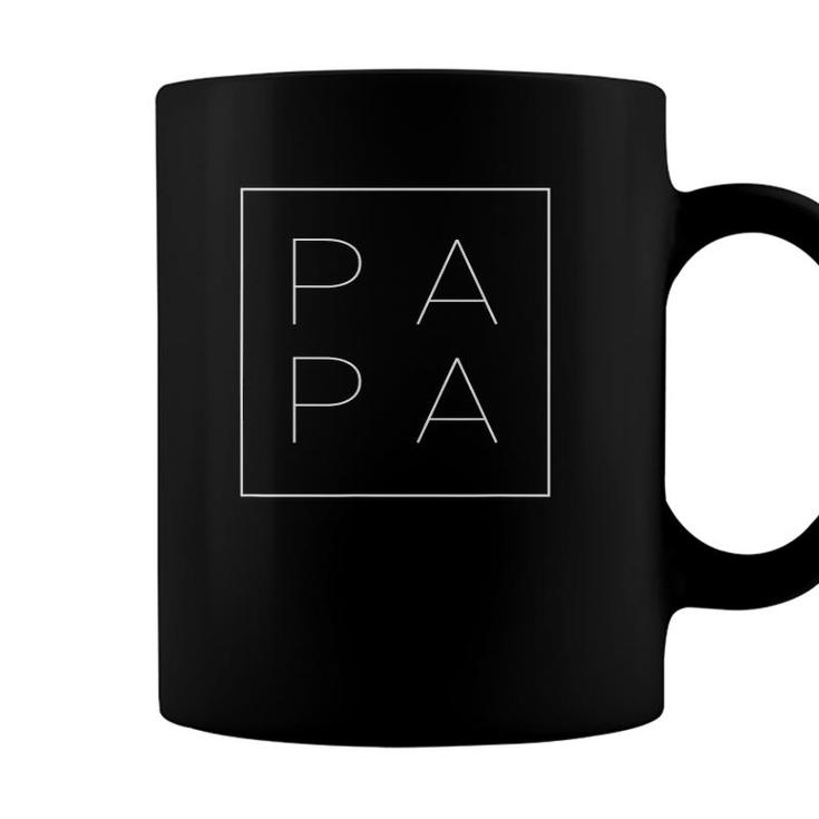 Papa Square  Fathers Day Present For Dad Grandpa Dada Coffee Mug