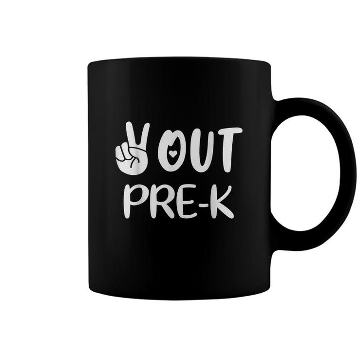 Peace Out Pre-K Last Day Of School Pre-K Grad  Coffee Mug