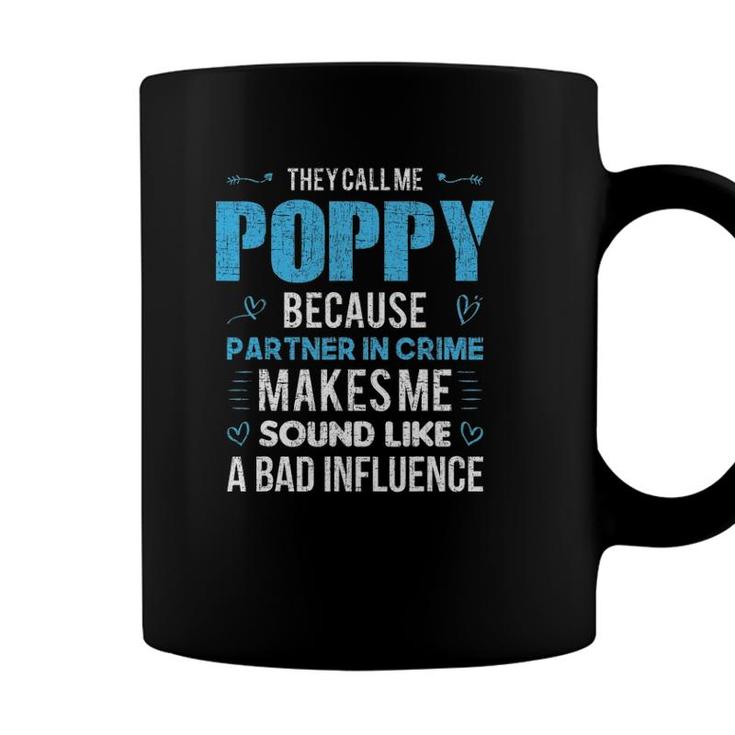 Poppy Grandpa Fathers Day Vintage Coffee Mug