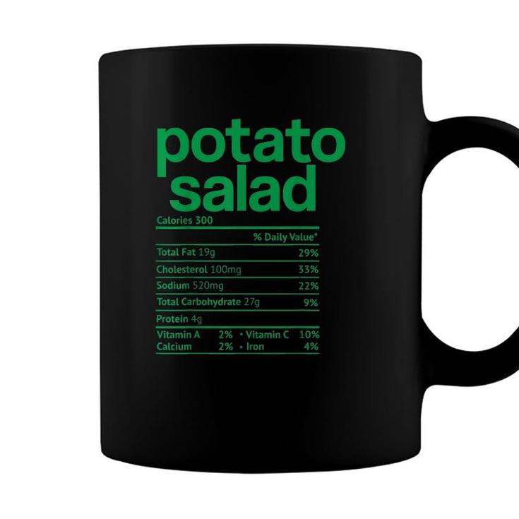 Potato Salad Nutrition Facts Funny Thanksgiving Christmas Coffee Mug