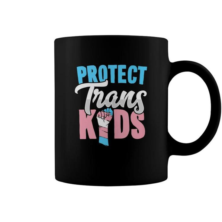 Protect Trans Kids Lgbtq Pride Transgender Equal Rights Art  Coffee Mug