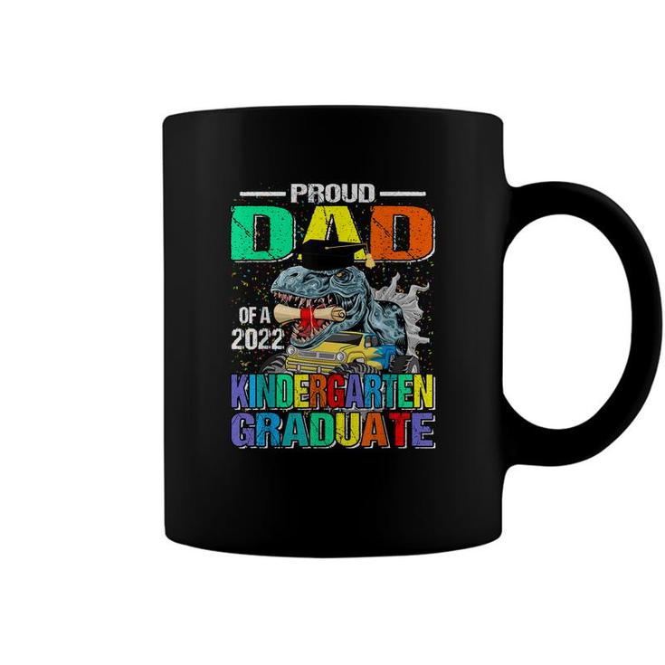 Proud Dad Of A 2022 Kindergarten Graduate Dinosaur  Coffee Mug