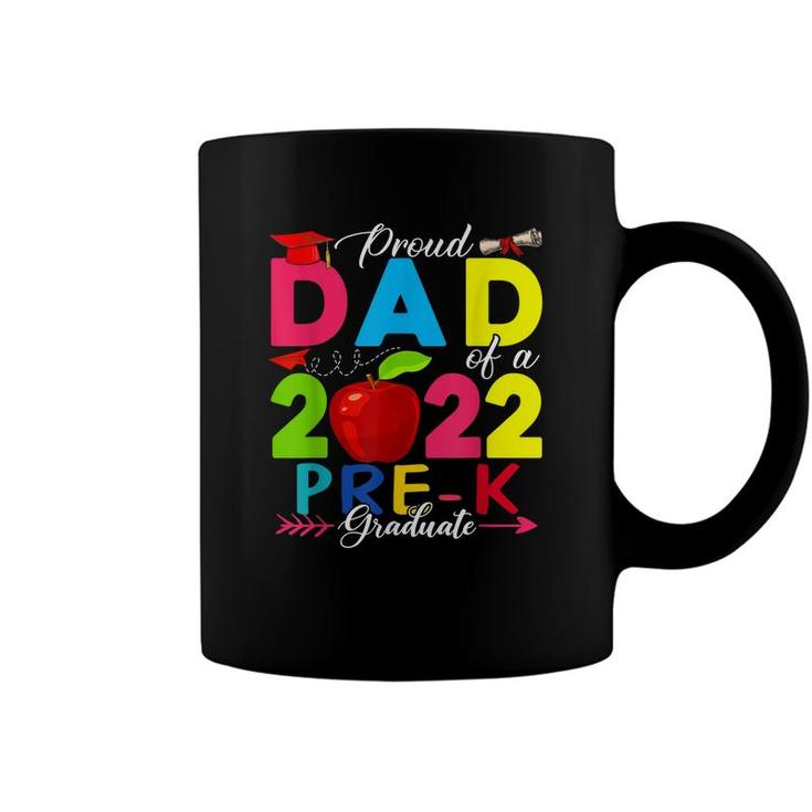 Proud Dad Of A 2022 Pre-K Graduate Funny Family Lover  Coffee Mug