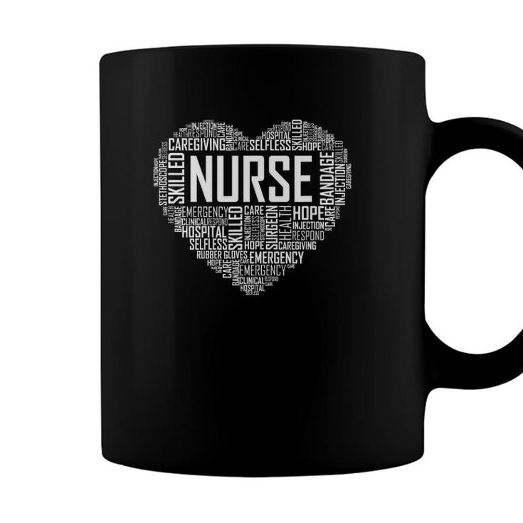 Proud Nurse Heart Love Appreciation Gift Coffee Mug